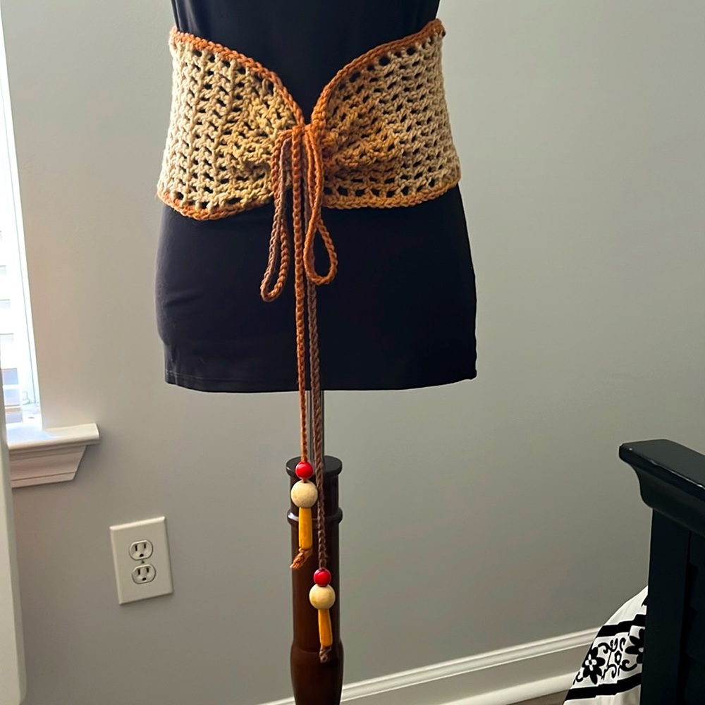 Wide Crochet Belt - Gem Wide Crochet Belt - Gem